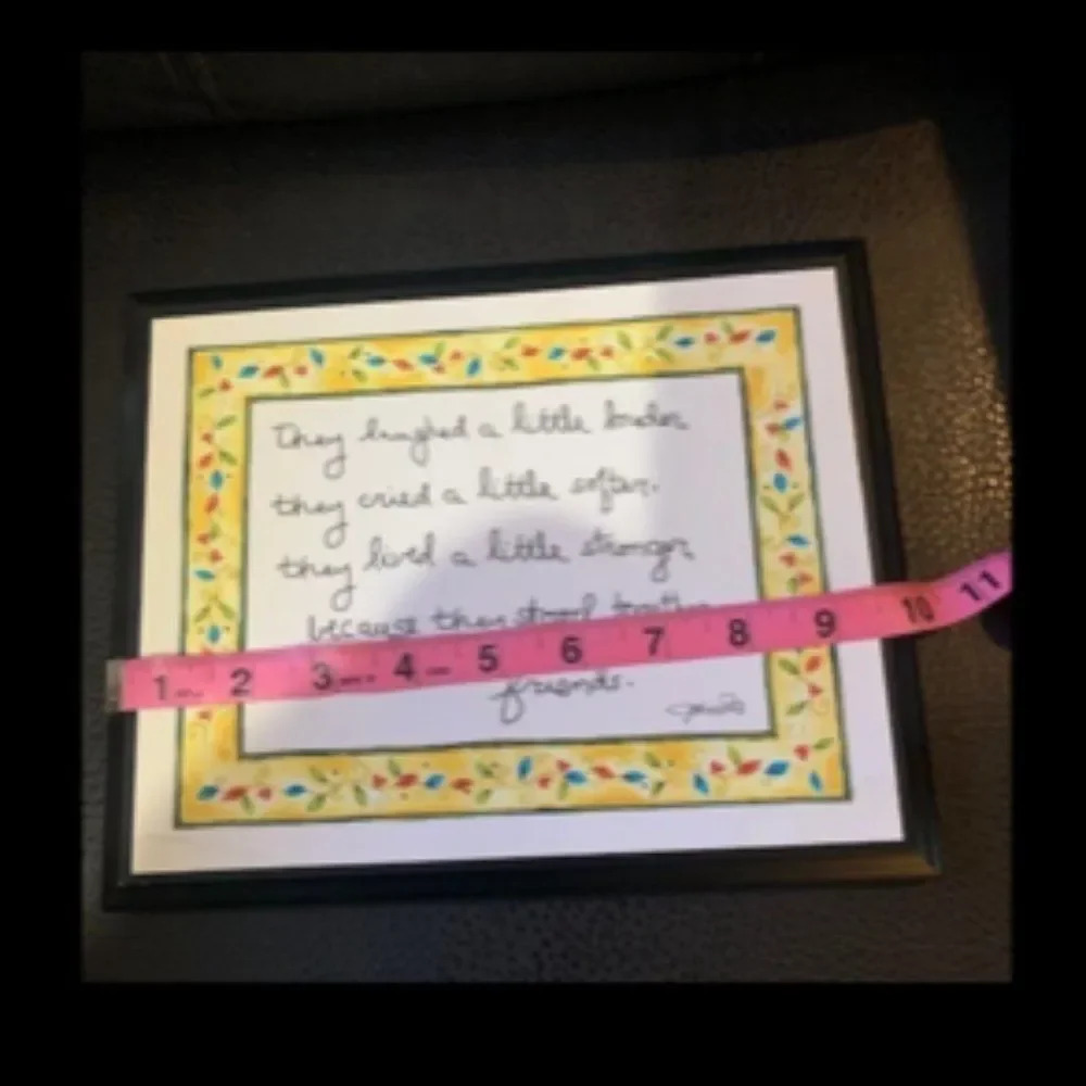 Together as friends quote/sign/plaque EUC‎ - Picture 3 of 4